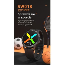 MEN'S SMARTWATCH G. Rossi SW018-1 silver/black (sg012a) OWN dialsSMARTWATCH G. Rossi SW018-1 silver/black (zg335a) WŁASNE TARCZE