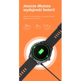 MEN'S SMARTWATCH G. Rossi SW018-4 black/red (sg012d) OWN TARGETSSMARTWATCH G. Rossi SW018-4 black/red (zg335d) WŁASNE TARCZE