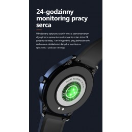 MEN'S SMARTWATCH G. Rossi SW018-5 black/blue (sg012e) OWN TARGETSSMARTWATCH G. Rossi SW018-5 black/blue (zg335e) WŁASNE TARCZE