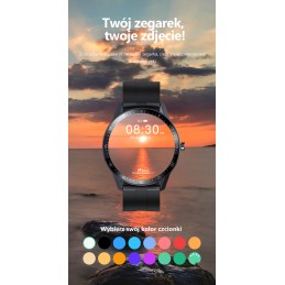 MEN'S SMARTWATCH G. Rossi SW018-5 black/blue (sg012e) OWN TARGETSSMARTWATCH G. Rossi SW018-5 black/blue (zg335e) WŁASNE TARCZE