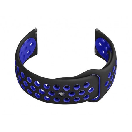 U11 smartwatch rubber strap - black/green - 20mm