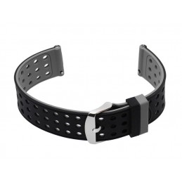 U12 watch rubber strap - black/gray - 20mmPasek gumowy do zegarka U12 - czarny/szary - 20mm