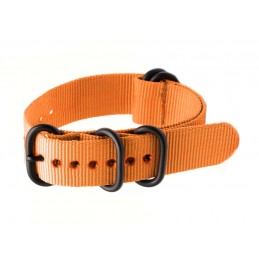 N01 NATO watch strap - orange - 20mmPasek NATO parciany do zegarka - pomarańczowy - 20mm