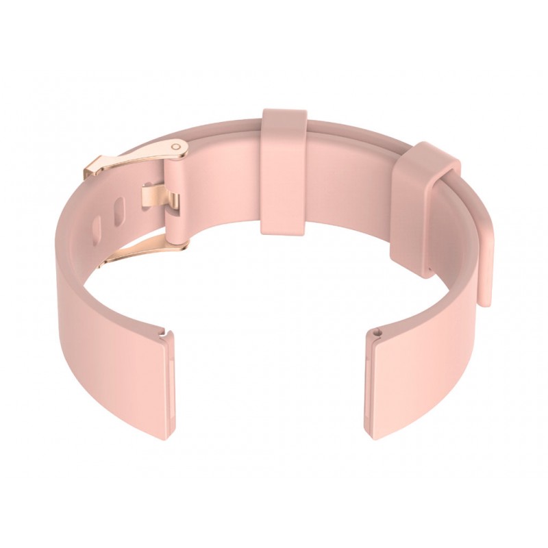 U15 rubber watch strap - pink/rosegold - 22mm  Pasek gumowy do zegarka U15 - różowy/rosegold - 22mm