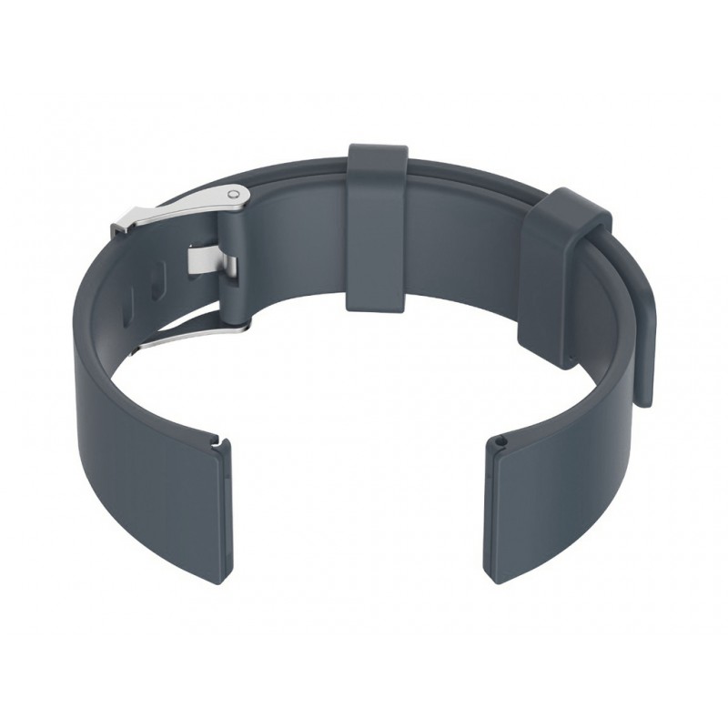 U15 rubber watch strap - gray/silver - 22mm  Pasek gumowy do zegarka U15 - jasny szary/srebrny - 22mm