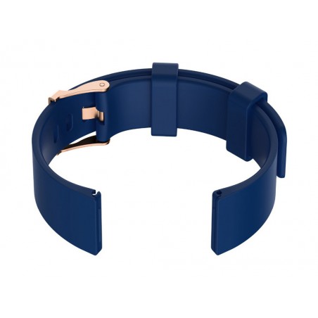 U15 rubber watch strap - navy blue/rosegold - 22mm