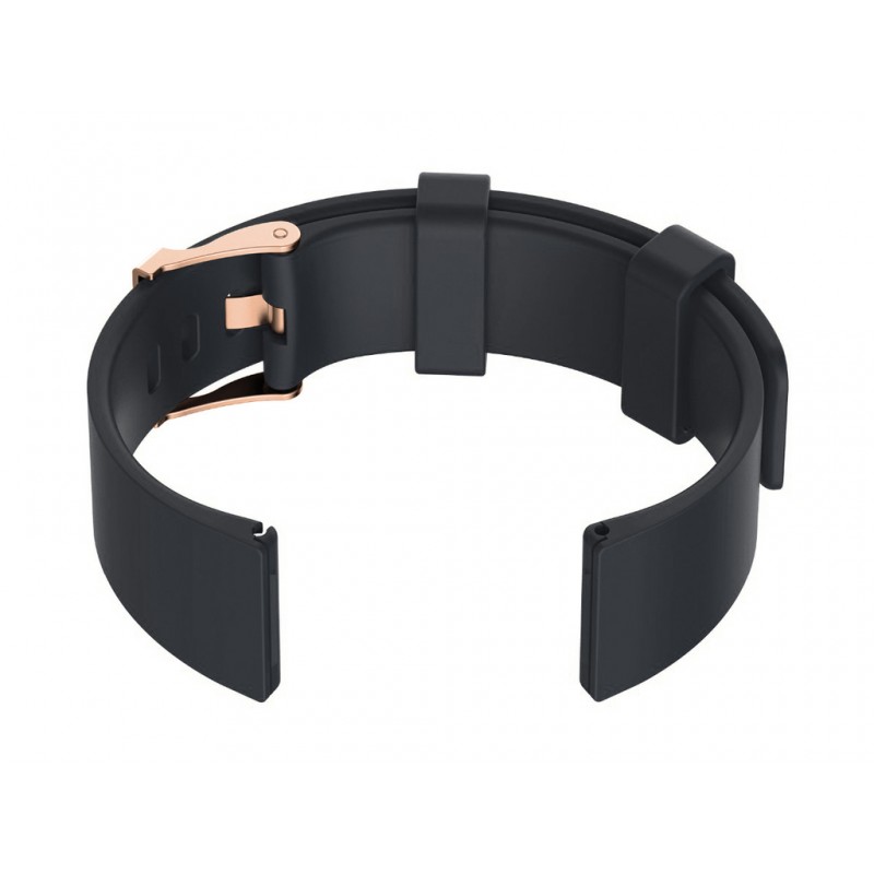 U15 watch rubber strap - dark gray/rosegold - 22mm  Pasek gumowy do zegarka U15 - ciemny szary/rosegold - 22mm