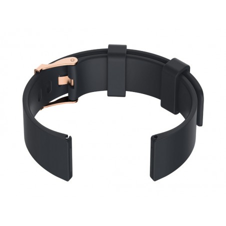 U15 watch rubber strap - dark gray/rosegold - 22mm