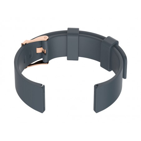 U15 rubber watch strap - gray/rosegold - 22mm