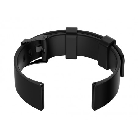U15 rubber watch strap - black/black - 20mm