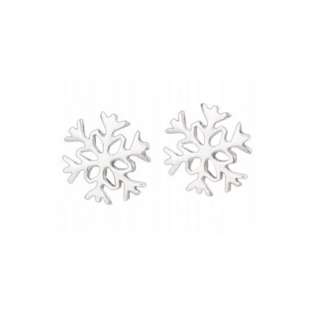 Kolczyki Srebrne Płatki Śniegu [KD002]