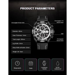 NAVIFORCE MEN'S WATCH NF8018T - CHRONOGRAPH (zn123a) + BOXZEGAREK MĘSKI NAVIFORCE NF8018T - CHRONOGRAF (zn123a) + BOX