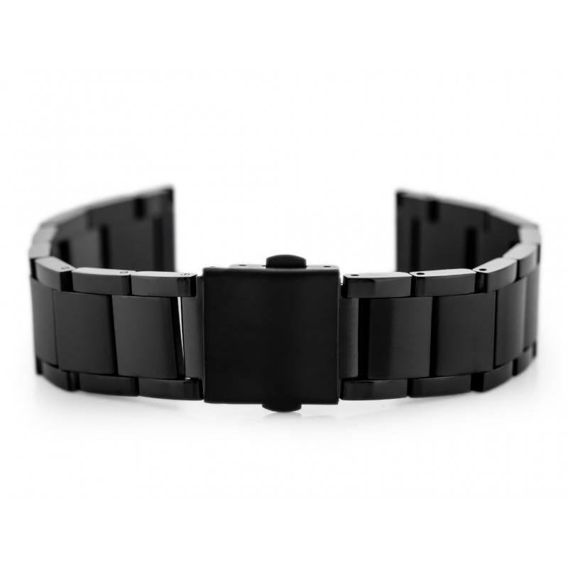 Pacific Model 9 solid bracelet - black 20mm  Bransoleta Pacific Model 9 solid - czarna 20mm