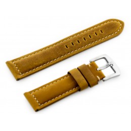 W29 leather watch strap - light brown 24mmPasek skórzany do zegarka W29 - jasny brąz 24mm