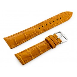 W06 leather watch strap - light brown - 22mmPasek skórzany do zegarka W06 - jasny brąz - 22mm