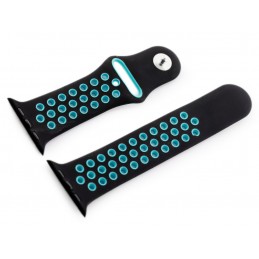 Apple Watch strap U24 - black/turquoise - 42/44mmApple Watch pasek U24 - czarny/turkusowy - 42/44mm