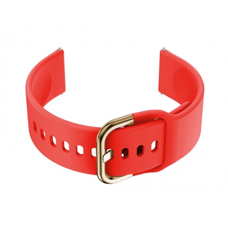 U01 smartwatch rubber strap - red/gold - 22mm