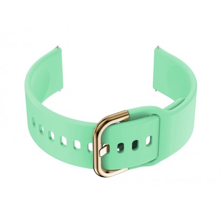 U01 smartwatch rubber strap - mint/gold - 18mm