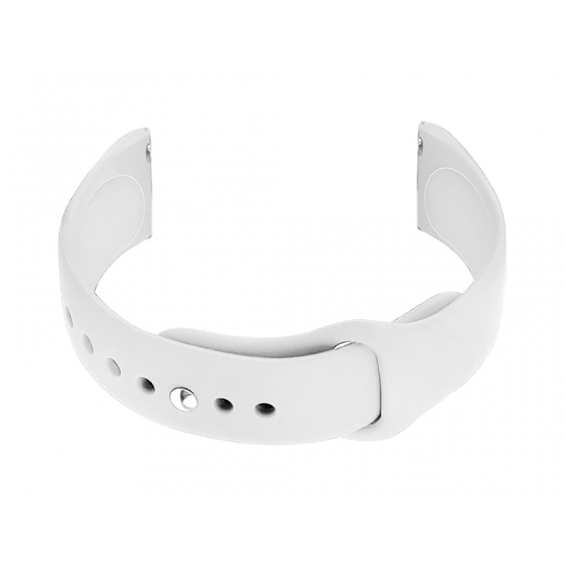 U21 22mm rubber watch strap - white  Pasek gumowy do zegarka U21 22mm - biały