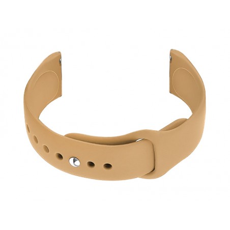 U21 20mm rubber watch strap - brown