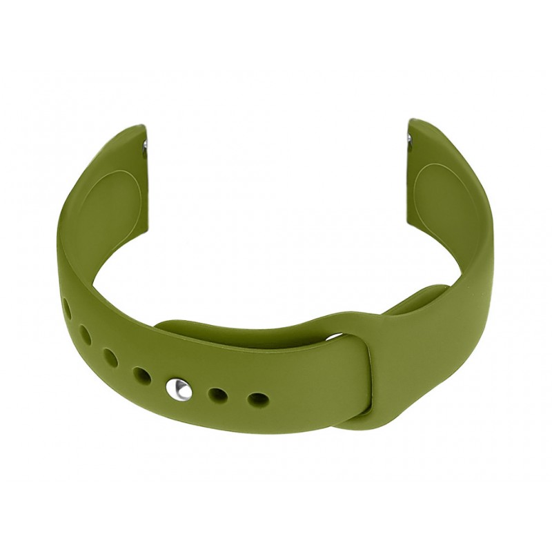 U21 20mm rubber watch strap - olive green  Pasek gumowy do zegarka U21 20mm - oliwkowy