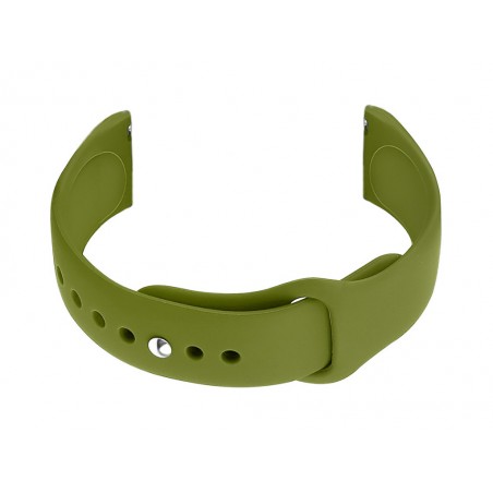 U21 20mm rubber watch strap - olive green