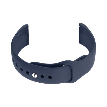 U21 22mm rubber watch strap - gray-blue