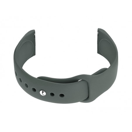 U21 20mm rubber watch strap - dark grey