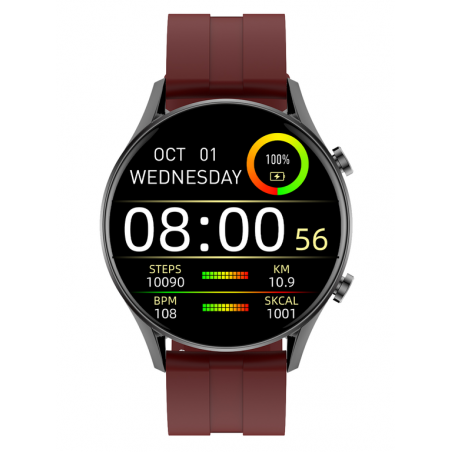SMARTWATCH MĘSKI G. Rossi SW019-3 black/red (sg014c) PROWADZENIE ROZMÓW