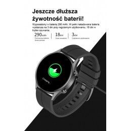 SMARTWATCH MĘSKI G. Rossi SW019-3 black/red (sg014c) PROWADZENIE ROZMÓWSMARTWATCH MĘSKI G. Rossi SW019-3 black/red (sg014c) PROWADZENIE ROZMÓW