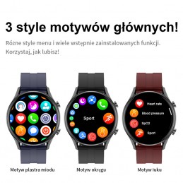SMARTWATCH MĘSKI G. Rossi SW019-3 black/red (sg014c) PROWADZENIE ROZMÓWSMARTWATCH MĘSKI G. Rossi SW019-3 black/red (sg014c) PROWADZENIE ROZMÓW