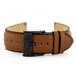 W56 leather watch strap - light brown - 22mmPasek skórzany do zegarka W56 - jasny brąz - 22mm