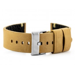 W93 leather watch strap - beige - 22mmPasek skórzany do zegarka W93 - beżowy - 22mm