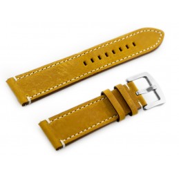 W72 leather watch strap - light brown - 22mmPasek skórzany do zegarka W72 - jasny brąz - 22mm