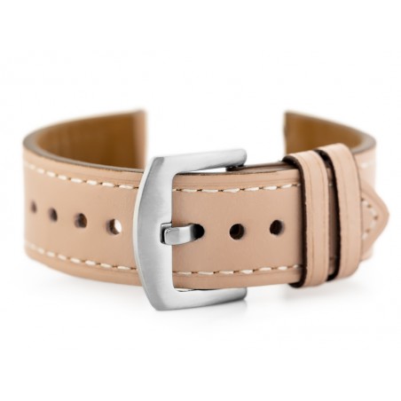 W81 leather watch strap - pink - 20mm