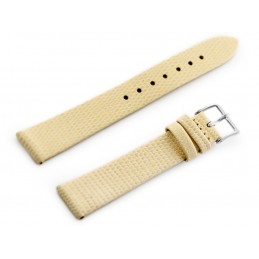 W107 leather watch strap - beige/sr. 20mmPasek skórzany do zegarka W107 - beżowy/sr. 20mm