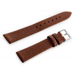 W107 leather watch strap - brown/sr. 12mmPasek skórzany do zegarka W107 - brązowy/sr. 12mm