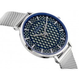 WOMEN'S WATCH BISSET BSBF32 (zb581c) - SAFETY GLASSZEGAREK DAMSKI BISSET BSBF32 (zb581c) - SZAFIROWE SZKŁO