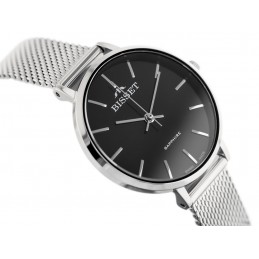 WOMEN'S WATCH BISSET BSBF30 (zb578t) - SAFETY GLASSZEGAREK DAMSKI BISSET BSBF30 (zb578t) - SZAFIROWE SZKŁO