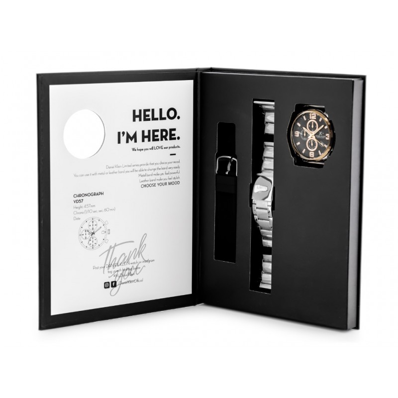 DANIEL KLEIN DK12886-2 gift set (zl018b) - CHRONORGAF  ZEGAREK DANIEL KLEIN DK12886-2 komplet prezentowy (zl018b) - CHRONORGAF