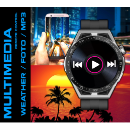 Rubicon RNCE88 MEN'S SMARTWATCH - MAKE CALLS, OWN TARGETS (sr033c)SMARTWATCH MĘSKI Rubicon RNCE88 - WYKONYWANIE POŁĄCZEŃ, WŁASNE TARCZE (sr033c)