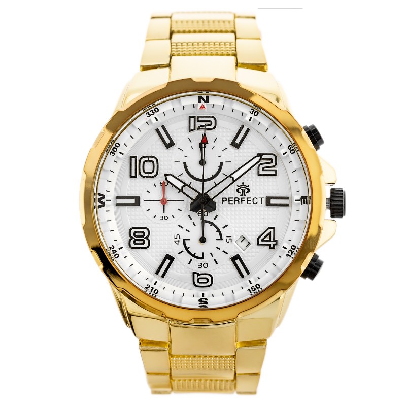 PERFECT CH05M MEN'S WATCH - CHRONOGRAPH (zp357d) + BOX  ZEGAREK MĘSKI PERFECT CH05M - CHRONORGAF (zp357d)