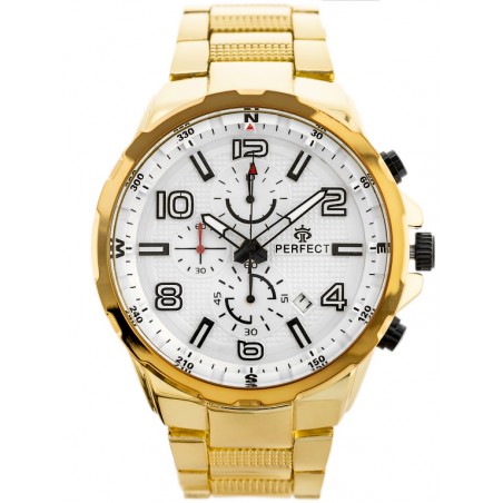PERFECT CH05M MEN'S WATCH - CHRONOGRAPH (zp357d) + BOX