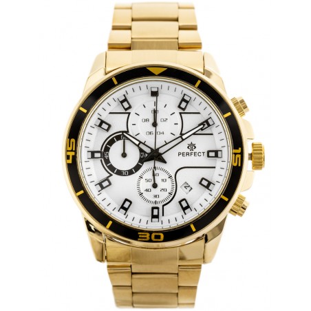 PERFECT CH02M MEN'S WATCH - CHRONOGRAPH (zp356d) + BOX