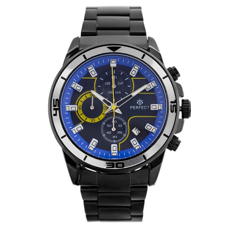 PERFECT CH02M MEN'S WATCH - CHRONOGRAPH (zp356f) + BOX  ZEGAREK MĘSKI PERFECT CH02M - CHRONORGAF (zp356f)
