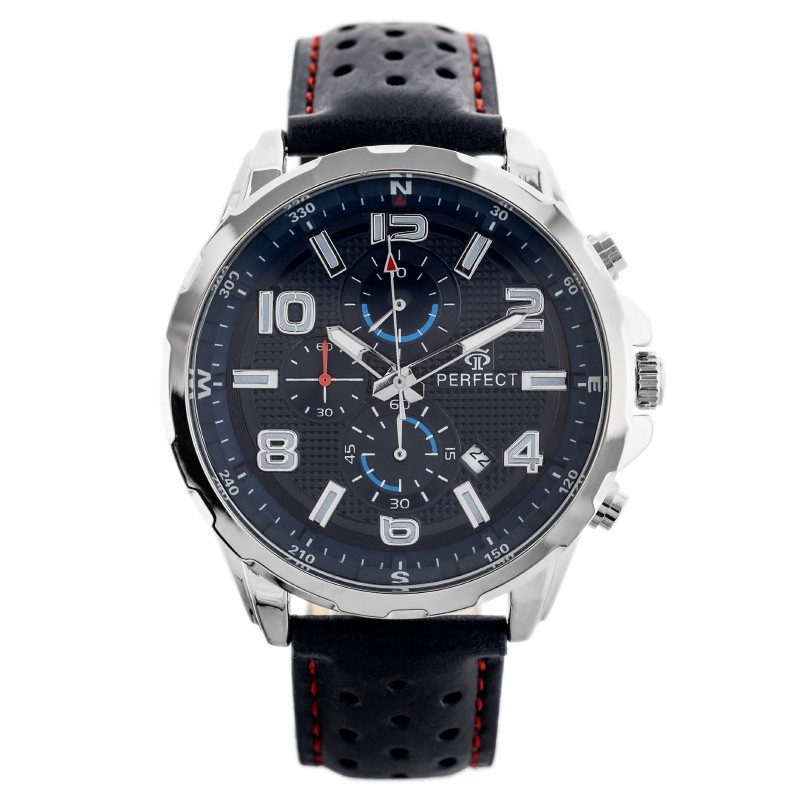PERFECT CH05L MEN'S WATCH - CHRONOGRAPH (zp353d) + BOX  ZEGAREK MĘSKI PERFECT CH05L - CHRONOGRAF (zp353d)
