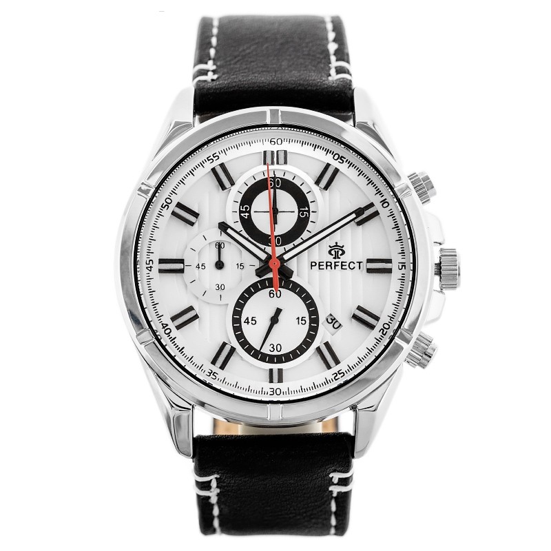 MEN'S WATCH PERFECT CH03L - CHRONOGRAPH (zp352a) + BOX  ZEGAREK MĘSKI PERFECT CH03L - CHRONOGRAF (zp352a)