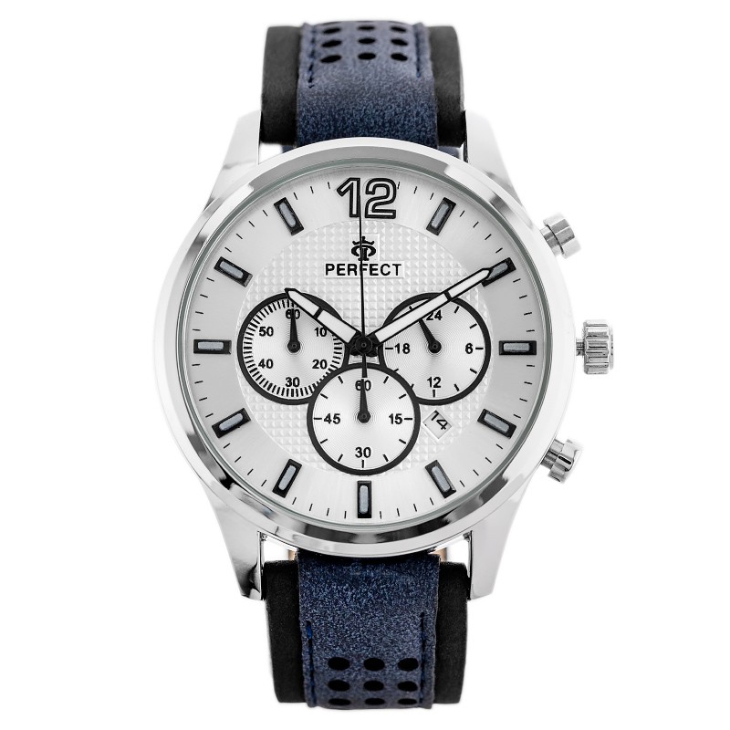 MEN'S WATCH PERFECT CH01L - CHRONOGRAPH (zp354b) + BOX  ZEGAREK MĘSKI PERFECT CH01L - CHRONOGRAF (zp354b)