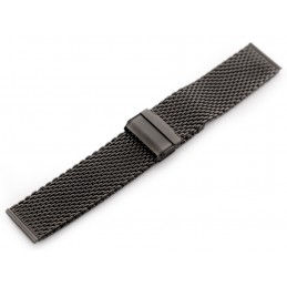 Pacific 12 bracelet - HQ mesh - matte graphite 26mmBransoleta Pacific 12 - siatka HQ - grafitowa matowa 26mm