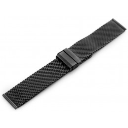 Pacific 10 bracelet - HQ mesh - black 20mmBransoleta Pacific 10 - siatka HQ - czarna 20mm
